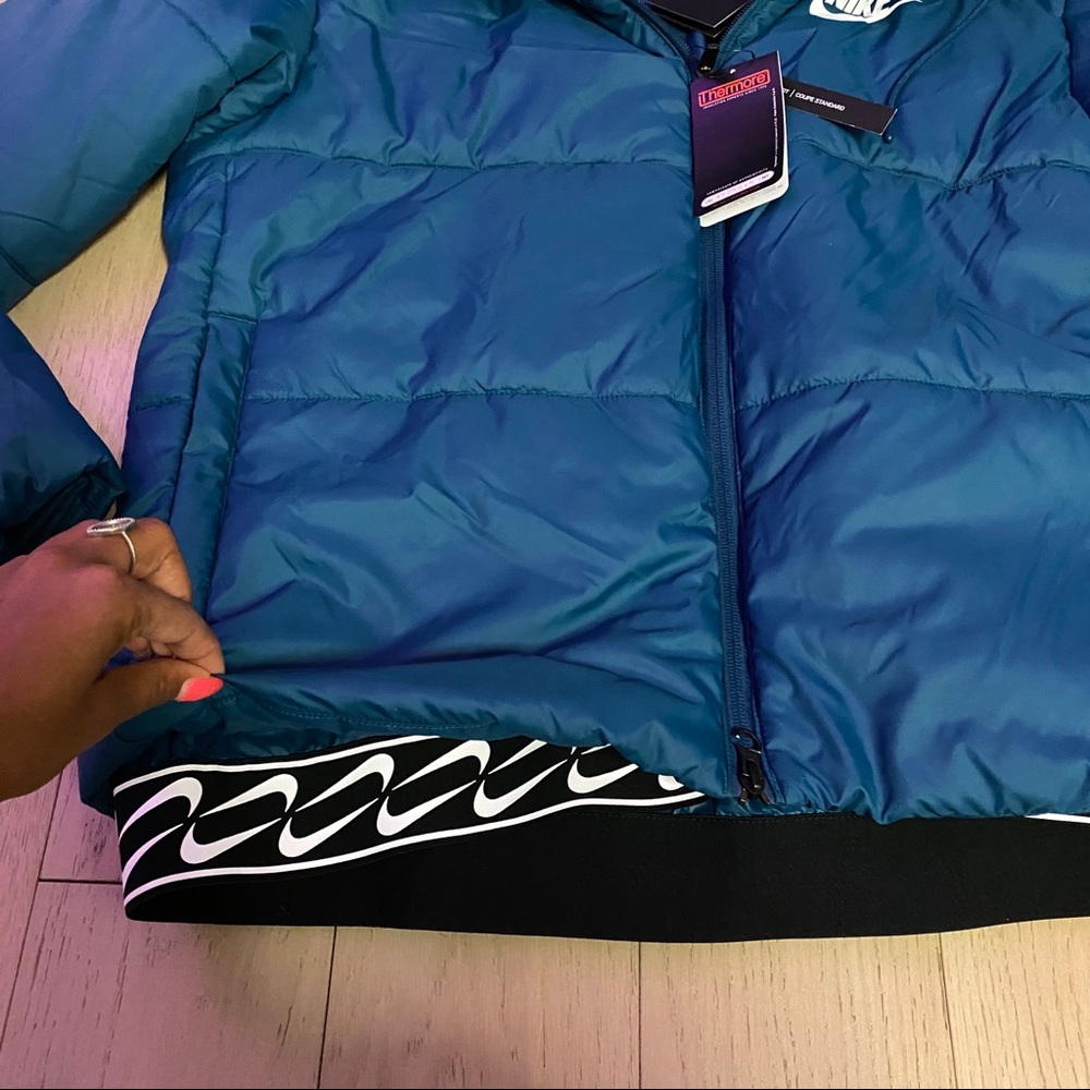 🚨SOLD🚨NIKE WOMENS THERMAL Blueish JACKET XL - Picture 4 of 7